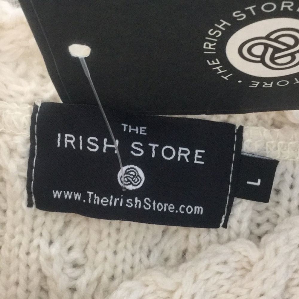 Sold Irish store merino wool pullover detailed collar - Picture 10 of 13